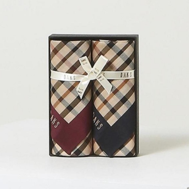 닥스 면 손수건 2종 세트 DCHA6E001N2