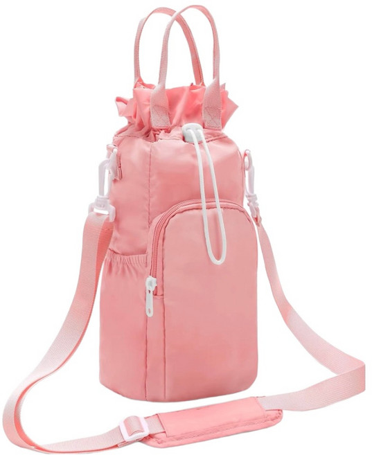 바른리빙 스텐리호환 텀블러 복조리 파우치 가방 TP-03, 핑크, 1개