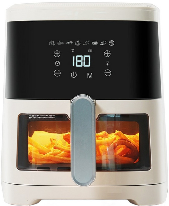 DAE WOONG Morningcom Glass Plus 氣炸鍋 4L, 4050, 白色