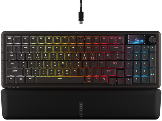 CORSAIR 海盜船 Vanguard 96 熱插拔 8K 電競機械式有線鍵盤 MLX Quantum 軸, RGP0171, 製造商軸