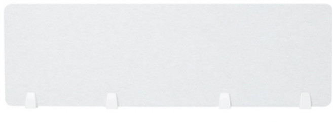 소리가 사무실 책상 칸 파티션 전면부 M 1560 x 390 mm, 그레이