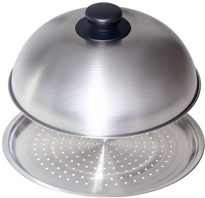 벨라쿠진 에센셜 스텐 스티머 찜판 + 돔 뚜껑 세트, 1개, 24cm