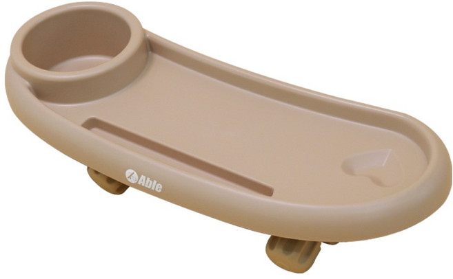 씨투엠뉴 휴대용 유모차 식판 트레이, 카푸치노, 1개