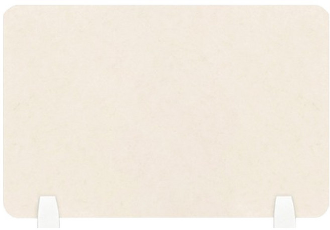 소리가 비앤비 사무실 책상 공간분리 측면부 직선형 파티션 L(560 x 390 mm), 베이지