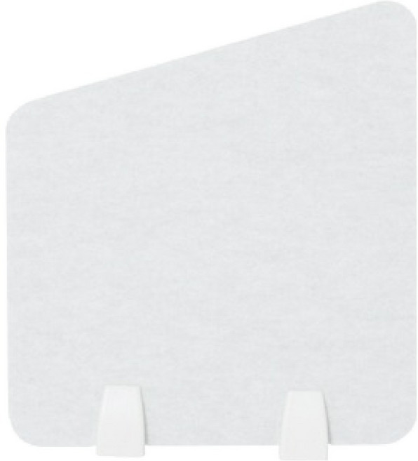 소리가 사무실 책상 공간분리 파티션 측면부 사선형 M(360 x 390 mm), 그레이