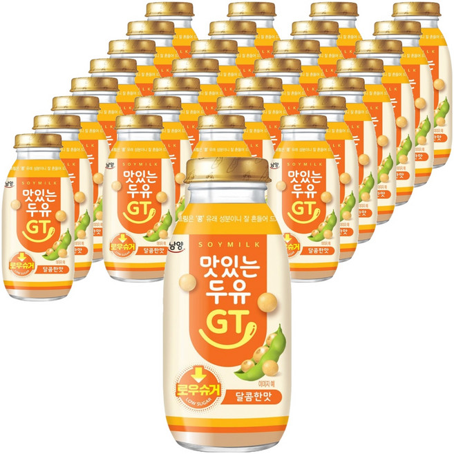 맛있는두유GT 달콤한맛 로우슈거, 200ml, 30개