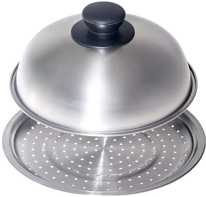 벨라쿠진 에센셜 스텐 스티머 찜판 + 돔 뚜껑 세트, 1개, 20cm