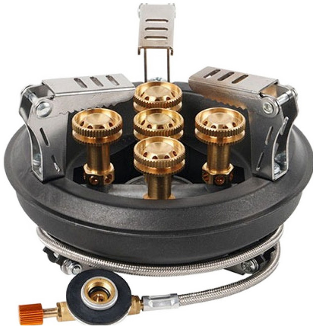 KEEP 오성 파워 스토브 고화력 캠핑 버너, 블랙, 1개