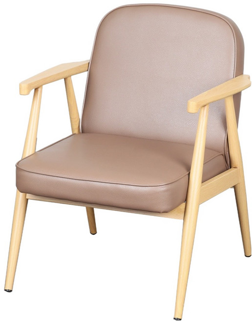 도리퍼니처 펠리스 1인 의자, 1개, 브라운