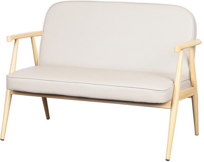 도리퍼니처 펠리스 2인 의자, 1개, 베이지