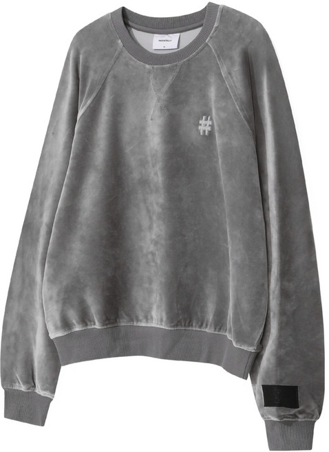 Beentrill 絲絨標籤拉克蘭袖大學T BA254RM504