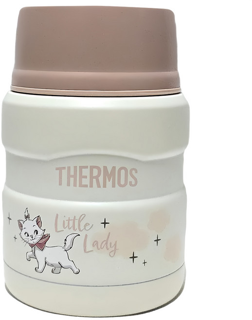 THERMOS 膳魔師 瑪麗貓系列 不鏽鋼真空保溫食物燜燒罐 SK3000MR-WH, 1個, 470ml, 白色