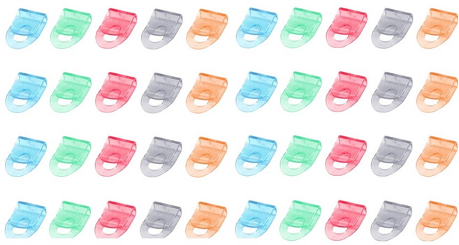 투데이리빙 컬러 북마크 책갈피 40p 세트 CD_OOS_AL095B, 02 반투명, 1세트