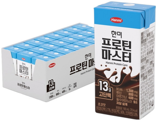 한미약품 프로틴 마스터, 190ml, 24개