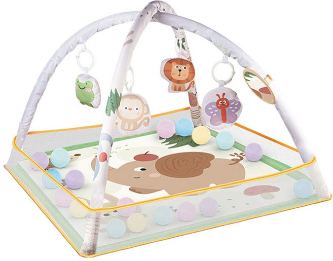 PLAYFUL TOYS 頑玩具 方形圍欄健力架 大象, 1套, 咖啡色