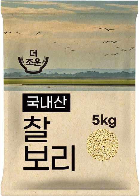 더조운 국내산 찰보리, 5kg, 1개