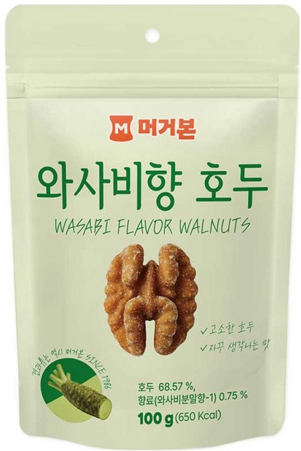 머거본 와사비향 호두, 100g, 1개