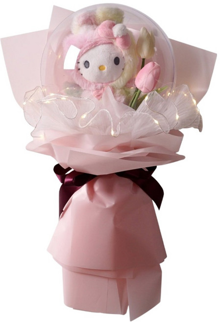 morningscent 三麗鷗 Hello Kitty 花氣球燈飾花束, 1個