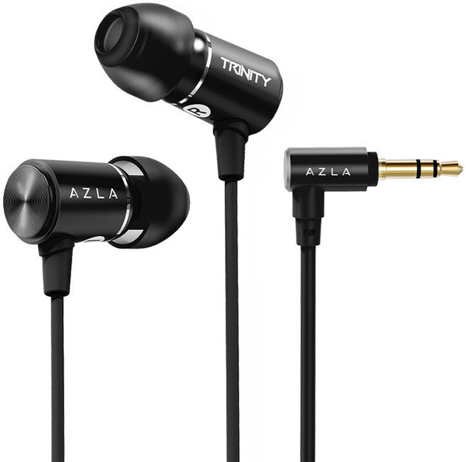 아즈라 트리니티 하이엔드 유선 이어폰 3.5mm, AZL-TRINITY-ST-BLK, 블랙