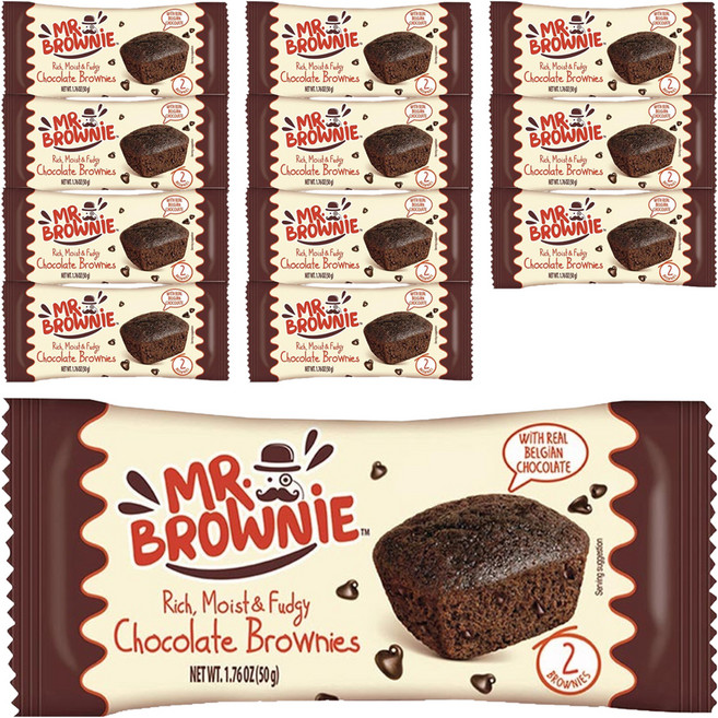 MR. BROWNIE 布朗尼先生 巧克力, 50g, 12個