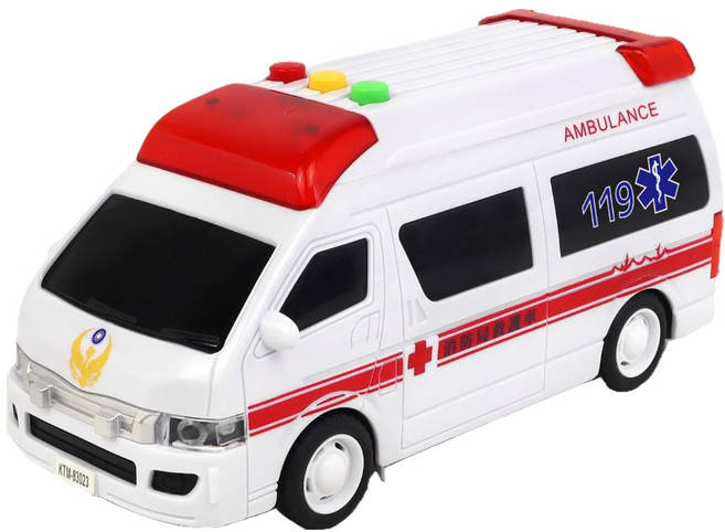 kidmate 孩子王 台灣好車隊 迷你城市車隊, 1個, 救護車