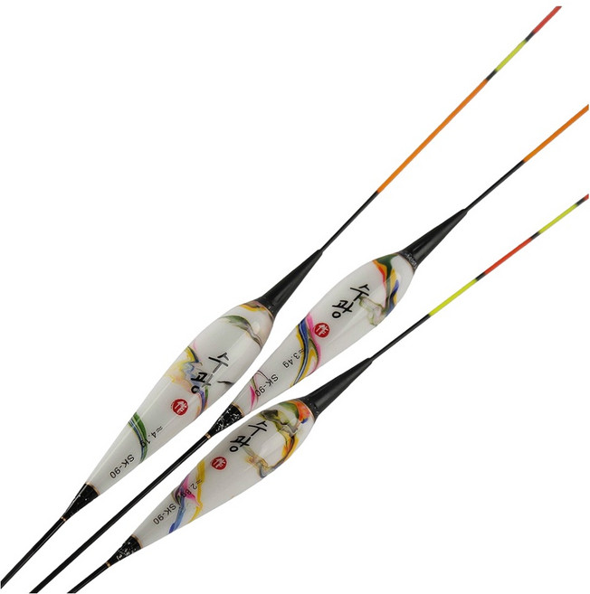 999피싱 스마트 LED 왕방울 전자 주야간 민물 올림 낚시 찌 부력 4.1g SK-9003, 2개, 혼합색상