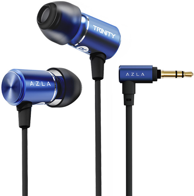 아즈라 트리니티 하이엔드 유선 이어폰 3.5mm AZL-TRINITY-ST-BLU, 블루
