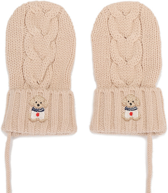 BLUEDOG baby 經典款麻花針織手套組