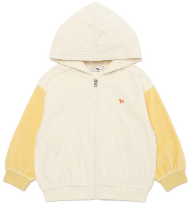 블루독베이비 벨로아 루즈핏 집업 점퍼