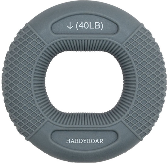 하디로어 프리미엄 실리콘 듀얼 악력기, 1개, 그레이