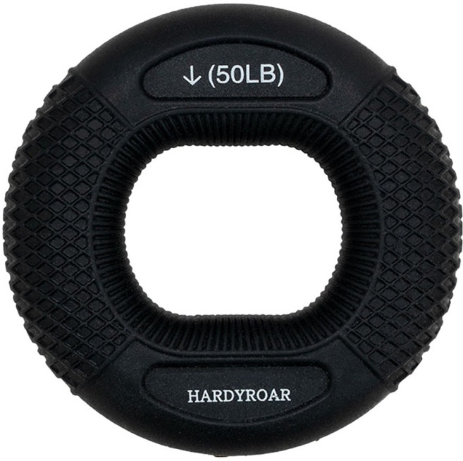 하디로어 프리미엄 실리콘 듀얼 악력기, 1개, 블랙
