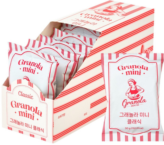 그래놀라하우스 그래놀라 미니 클래식, 30g, 10개