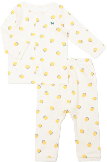 BLUEDOG baby 手繪圓點棉質內衣上下身套裝