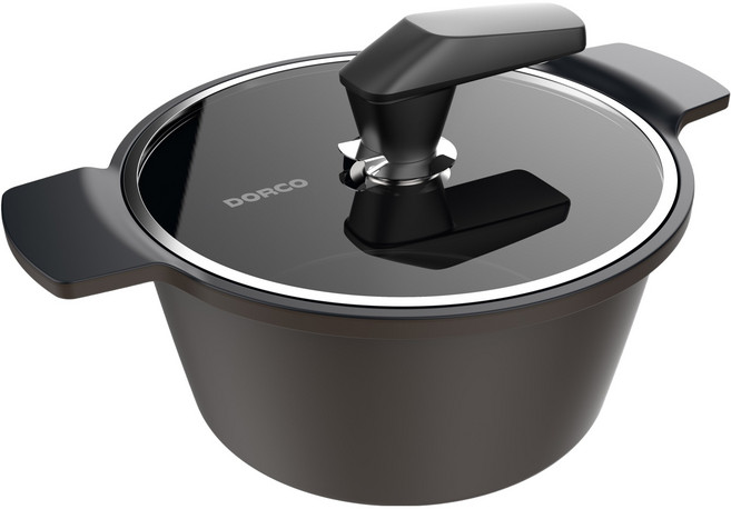 도루코 인덕션 뉴캐스트 양수 냄비 24cm, 26cm, 초콜릿, 1개