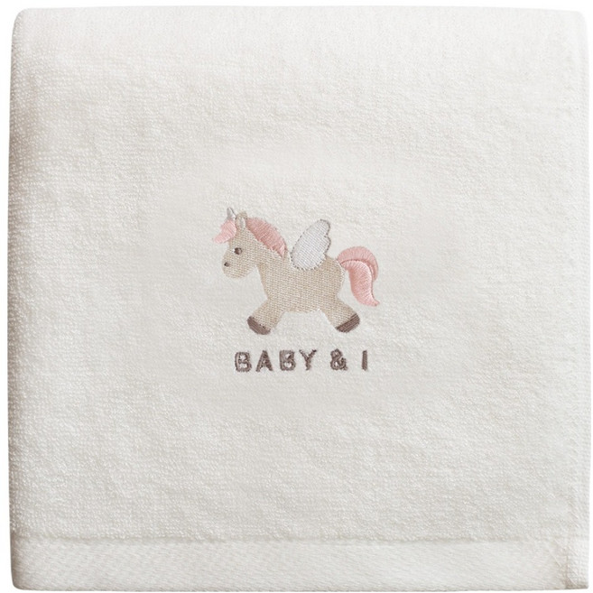 베이비앤아이 유아용 밤부 목욕타올, 유니콘, 1개