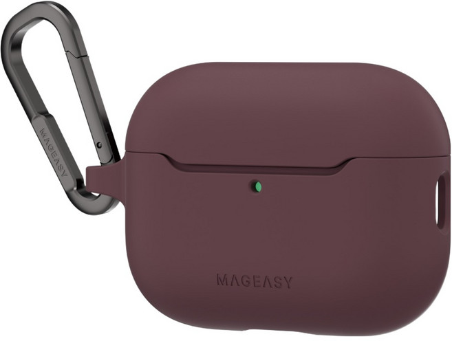 MAGEASY Skin 耳機保護殼, 1個, 酒紅紫, AirPods Pro 3