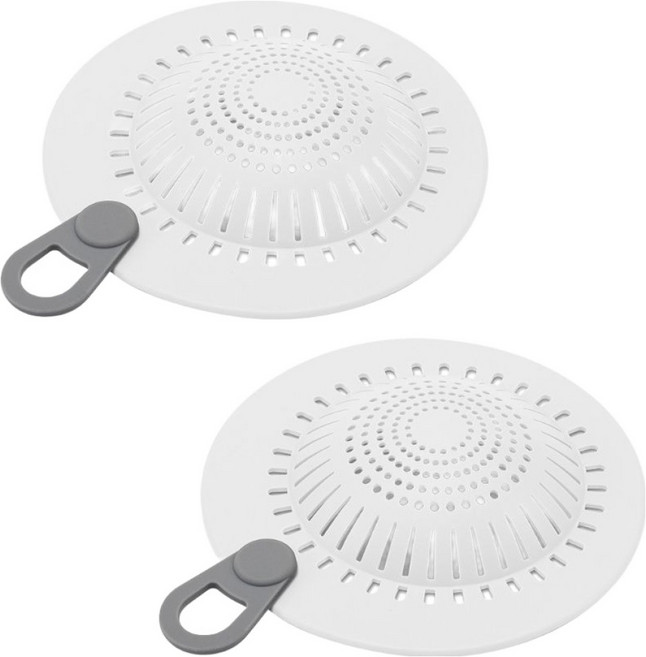 온예리 싱크대 세면대 배수구 필터 2p, 화이트