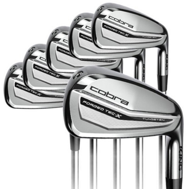 코브라골프 킹 포지드 테크 X 경량스틸 아이언 6종 세트, R, 21도