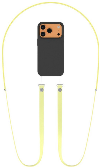 요이치 크로스바디 공용 스트랩, 네온옐로, 1개