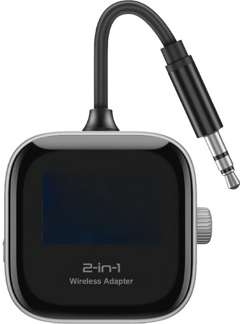 YORI CAR 優里 二合一藍芽適配器, 1個, 黑色, BT34