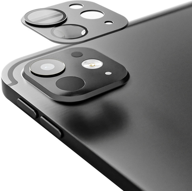 힐링쉴드 카메라 렌즈 풀커버 메탈 강화유리필름 세트, 그레이, 1세트