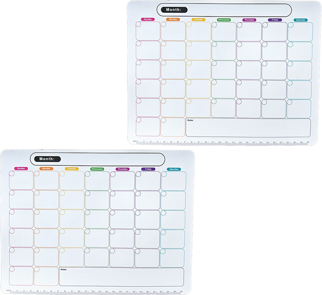 해피굿즈 마그네틱 고무자석 메모보드 월간C 2p, 합성수지