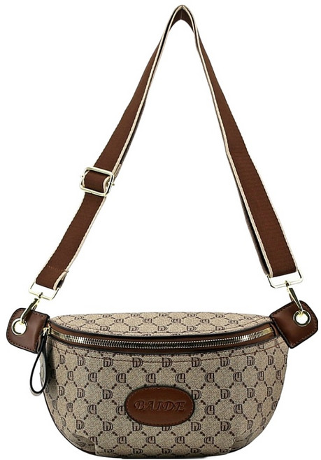 미쓰백 여성용 모글리 가죽 반달 방수 슬링백