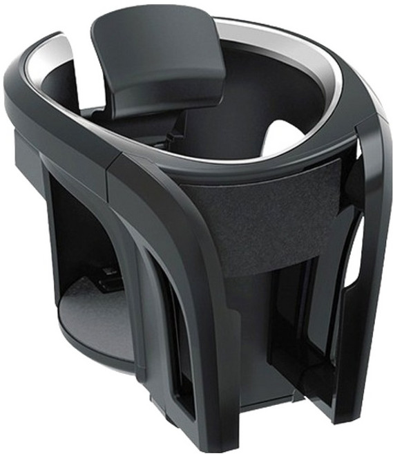 이십이도 2in1 송풍구 컵홀더 거치대, 블랙, 1개