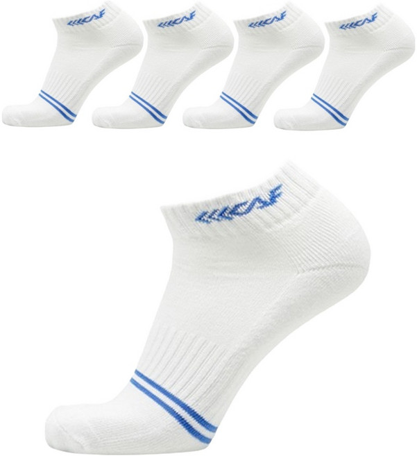 LECAF 緩震網球運動短襪, 藍色, 5個