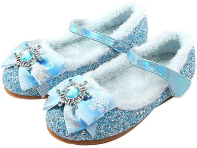 루루슈 아동용 마법의눈꽃 털 구두 DW126