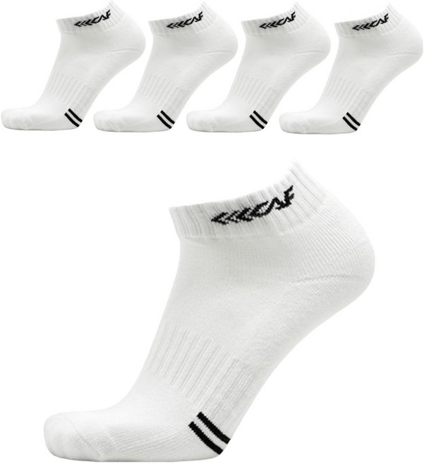 LECAF 緩震網球運動短襪, 黑色, 5個