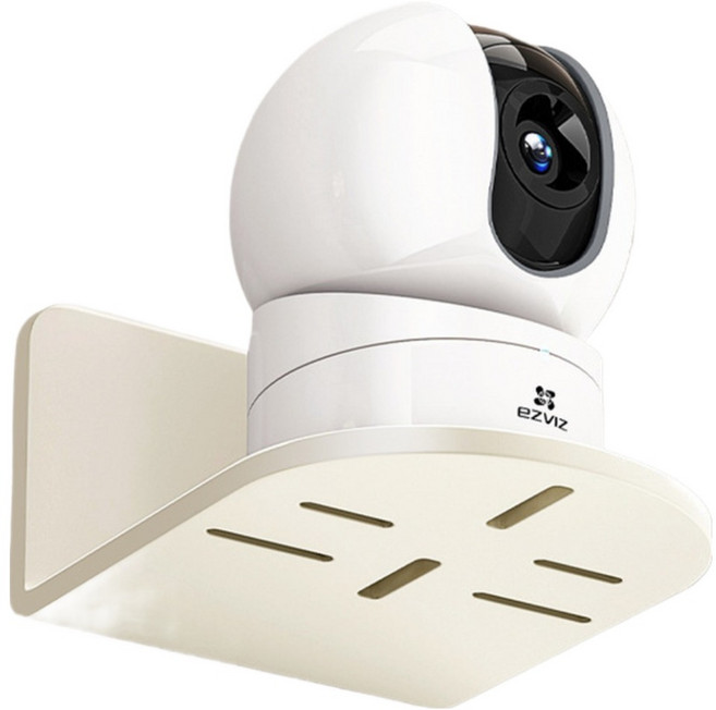 리빙포켓 CCTV 홈캠 거치대, 1개, 크림 화이트