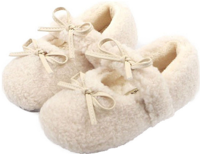 루루슈 아동용 리본리 털구두 DW125