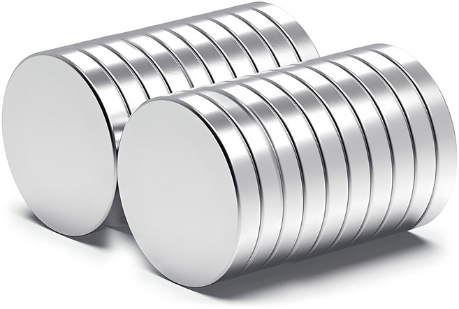 TODAY LIVING 超強力釹圓形磁鐵 直徑20mm x 厚度3mm R98327A, 銀色, 20個